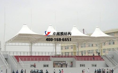 銅川膜結(jié)構(gòu)看臺/主席臺【銅川市技工學校等】設計施工案例
