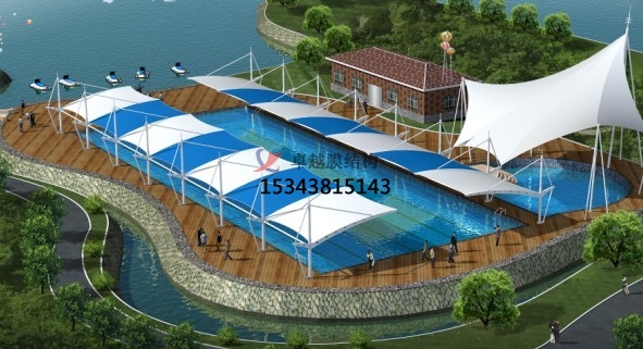 麗江膜結構游樂場/<font color='red'>水上樂園</font>/造浪池/游泳池/兒童樂園遮陽棚廠家【膜結構設計】